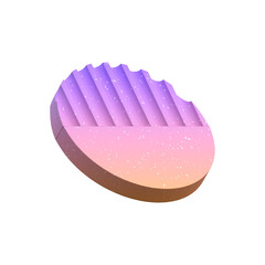 3d rendering - Abstract Gradient Object art, geometric shapes