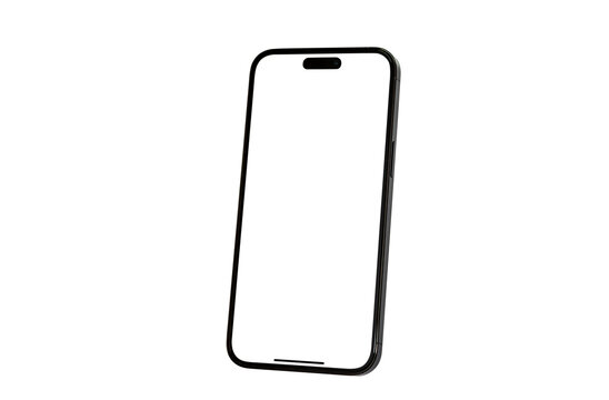 Mockup of Iphone 15 Ultra or pro max set Transparent - isolated , new iphon 14 mini Mock up screen template for Infographic Business web site design app ios 16 : Bangkok, Thailand - May 24 , 2023	