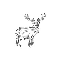 Tribal Animal Tattoo - Elk