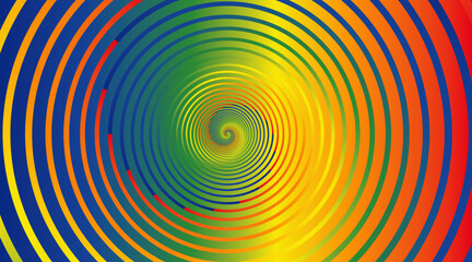 LGBTQ Gradient Spiral Vortex vector illustrator
