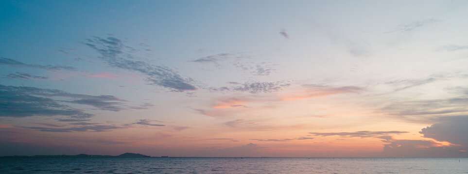 sunset over the sea