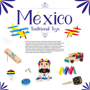 A collection of typical and traditional Mexican toys that reflects the cultural and artistic richness of Mexican artisans. From Trompos, Matracas to Baleros and Yoyos, each piece tells a story.