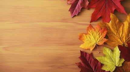 Thanksgiving Autumn Background, Generative Ai