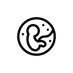 pregnant icon with black color