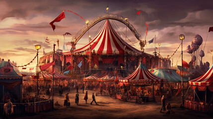 Obraz premium Carnies, Generative AI