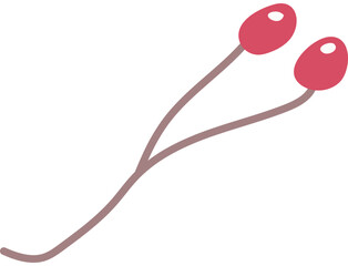 Branch Berry Design Element