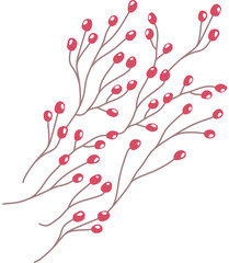 Branch Berry Design Element