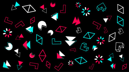 Geometric vector seamless pattern. Unique geometric vector swatch. Perfect for screen background, site backdrop, wrapping paper, wallpaper, textile and surface design. Trendy boho tile.