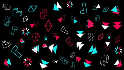 Geometric vector seamless pattern. Unique geometric vector swatch. Perfect for screen background, site backdrop, wrapping paper, wallpaper, textile and surface design. Trendy boho tile.