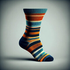 beautiful colorful striped socks