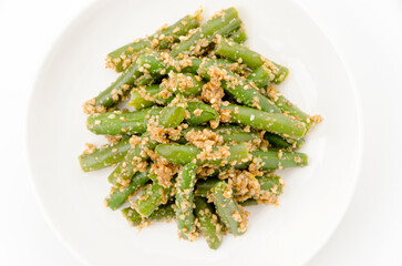 インゲンの胡麻和え