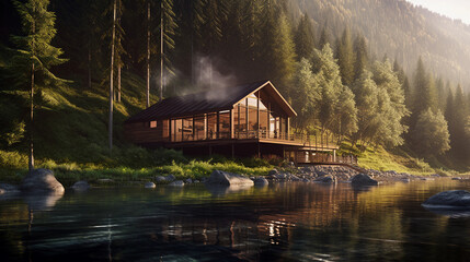 house on the lake