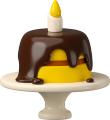 Birthday Cake Icon 3d