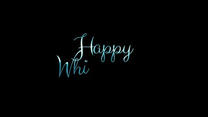 Whit Monday Animation Blue Lettering Text on Black Background. good for an opening something animation or for a celebrating - Powered by Adobe