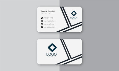 Creative and modern business card design template