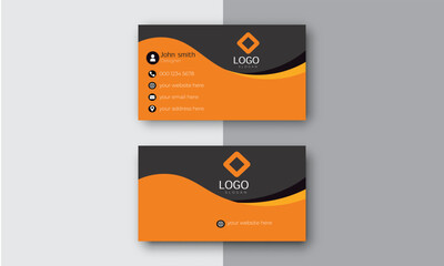 Creative and modern business card design template