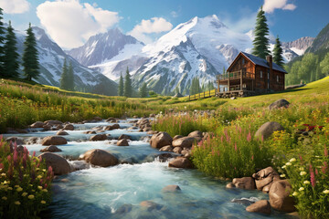 mountain river