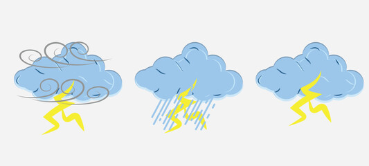 flat weather cloud illustration vector file