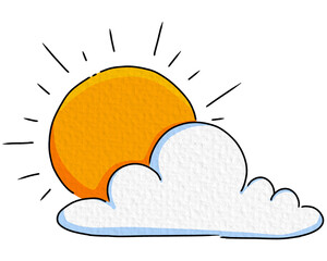 sun and cloud