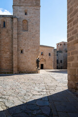 medieval square at Caceres Spain