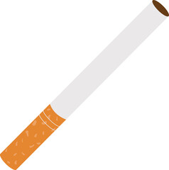 orange cigarette color vector illustration