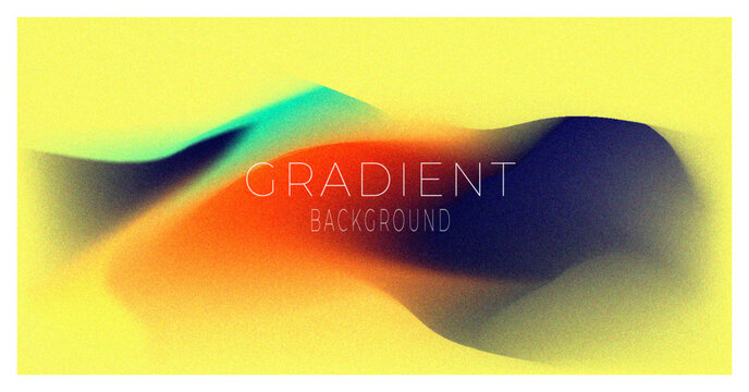 Abstract color gradient, modern blurred background and film grain texture, template with an elegant design concept, minimal style composition, Trendy Gradient grainy texture for your graphic design