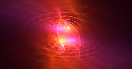 3D rendering abstract fractal light background