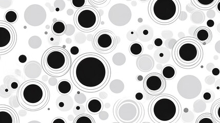 White background with black dots, generative AI.