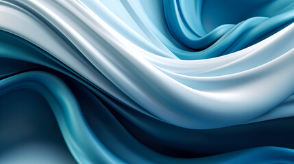 Texture background with blue fabric, generative AI.