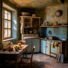 a 1930 kitchen as lost place