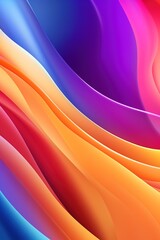 Abstract colorful gradient fluid wavy background
