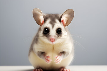 Cute Sugar Glider isolated studio shot
