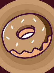 Chocolate Flavor Vector Donuts For Your Product Packaging Design