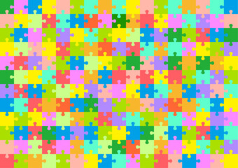 カラフルなジグソーパズルの壁紙