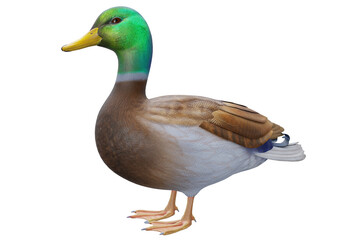 Duck green high quality 3d render
