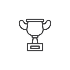 Trophy cup line icon