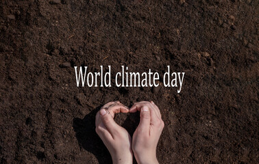 tree in two hands with very different environments Earth Day or World Environment Day Global...