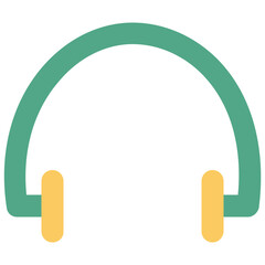Wireless headphones bold line icon