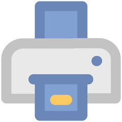 An icon of a printer bold line vector 