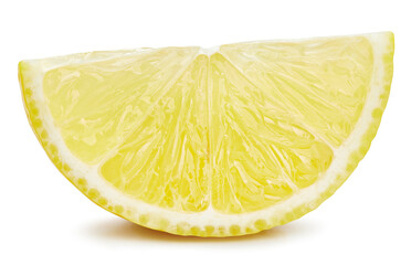Lemon slice fruit isolated