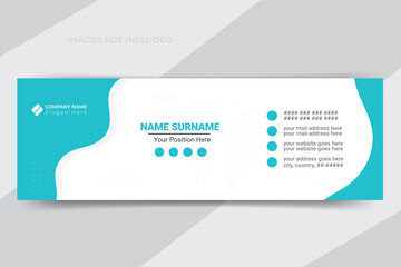 Business email signature or email footer design template for social media cover 
Professional 