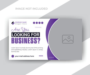Youtube video thumbnail or web banner template for your business promotions ads design