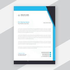 Modern Medical Doctor healthcare letterhead Design Template