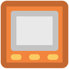 Bold line icon of a tablet 