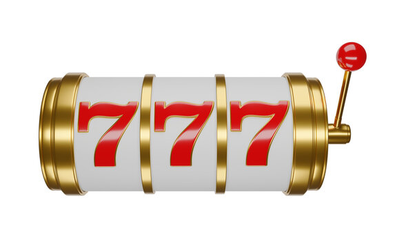 vintage retro gold slot machine 777 jackpot element isolated on white background. vintage retro gold slot machine 777 jackpot element isolated. gold slot machine 777 jackpot element 3d render