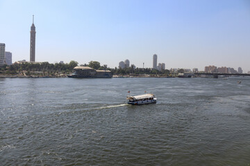 Naklejka premium Nile River view in Cairo