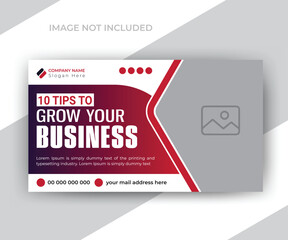 Youtube video thumbnail or web banner template for your digital marketing business agency promotions ads design