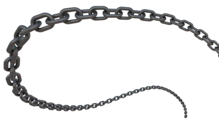 Foto op Plexiglas chain isolated © Predrag