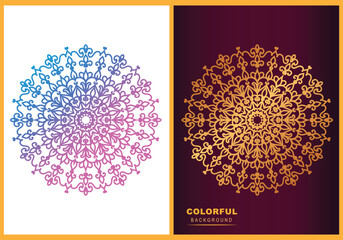 Mandala ornament vector set collection luxury design template