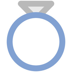 Fototapeta premium An icon of diamond ring, editable vector 